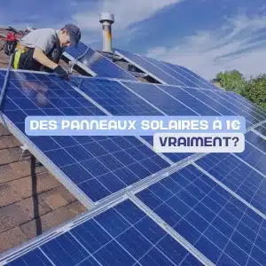 panneaux solaires à 1euro